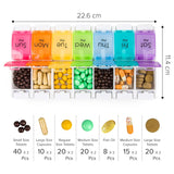 Push Button Weekly Pill Organiser 2 Tier