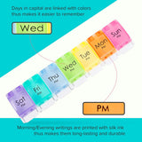 Push Button Weekly Pill Organiser 2 Tier