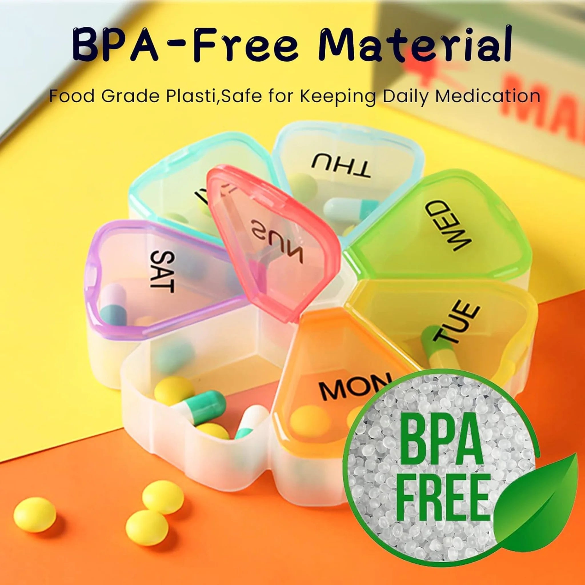 Easy to Open 7 Day Premium Quality Tablet Box