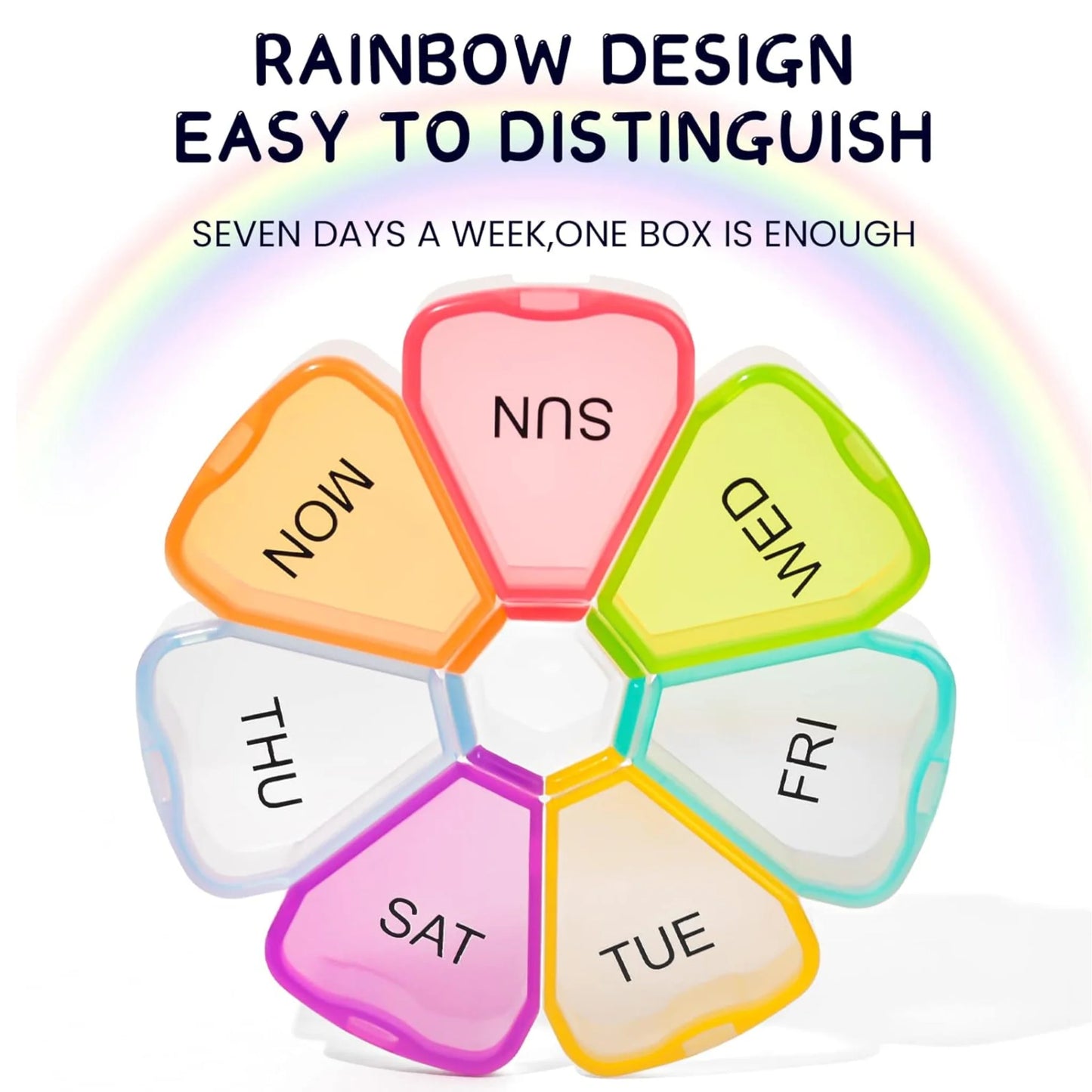 Easy to Open 7 Day Premium Quality Tablet Box