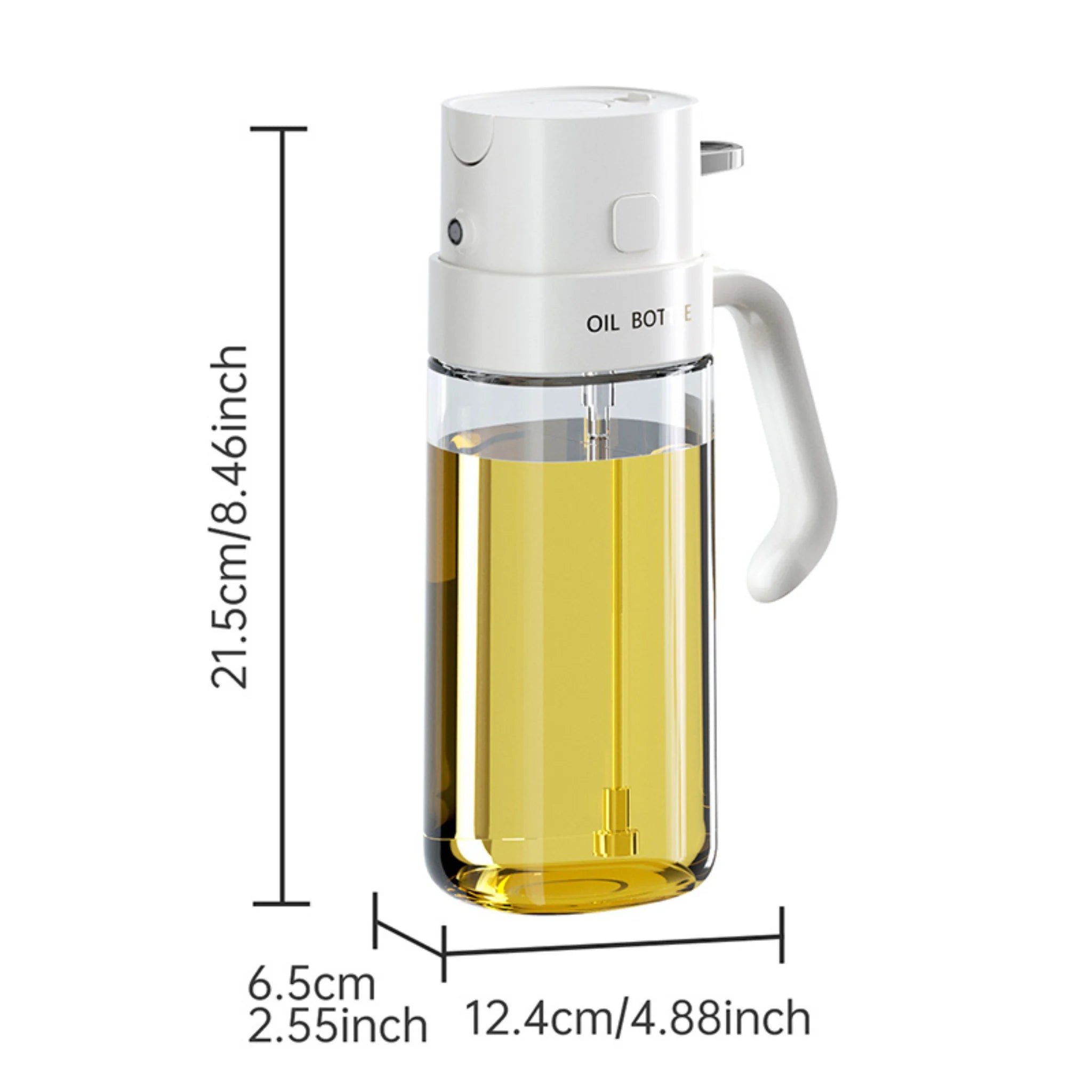 2-in-1 Oil Sprayer & Dispenser Bottle – 550ml