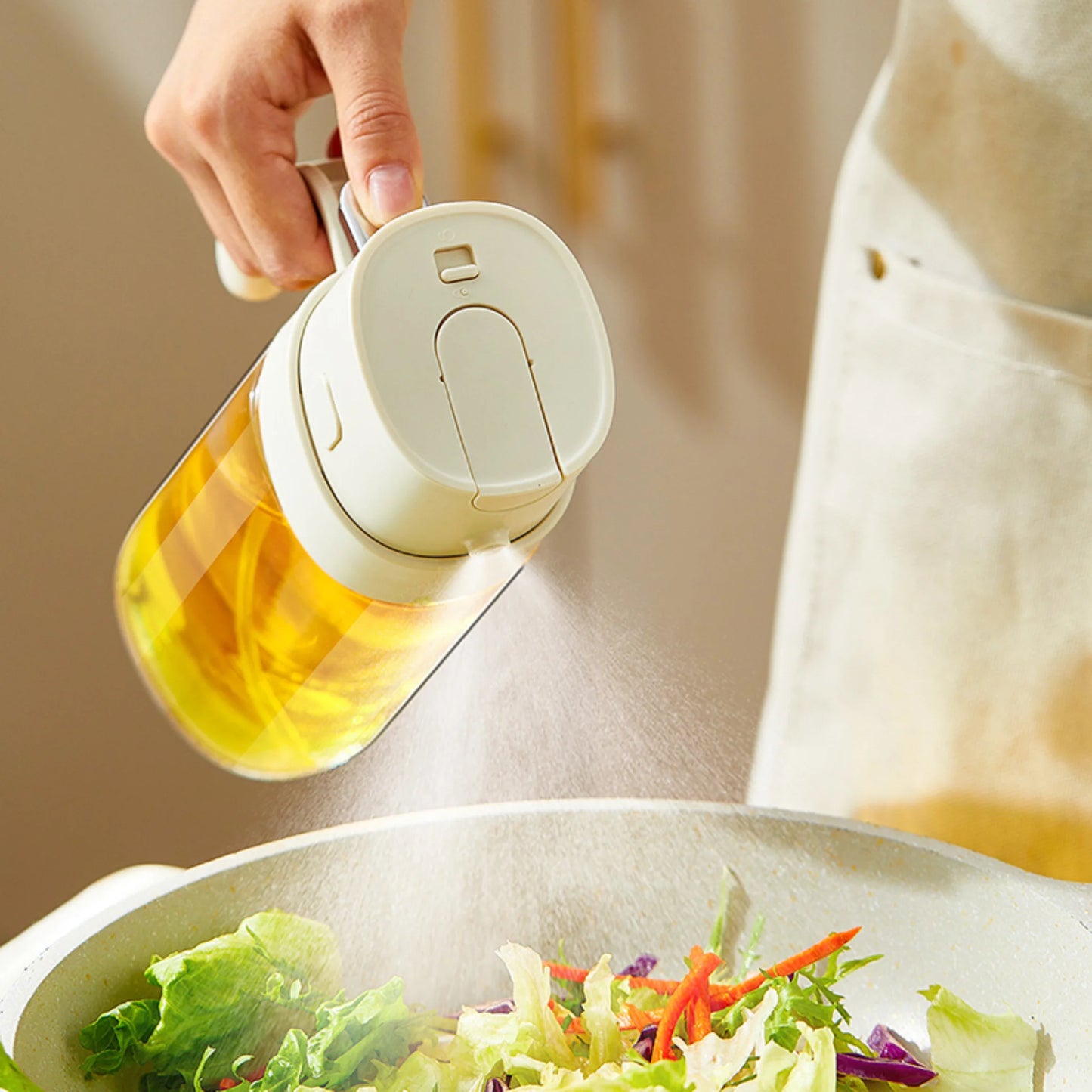 2-in-1 Oil Sprayer & Dispenser Bottle – 550ml