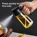 2-in-1 Oil Sprayer & Dispenser Bottle – 470ml (Pack of 2)