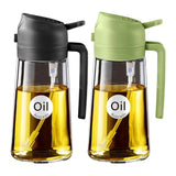 2-in-1 Oil Sprayer & Dispenser Bottle – 470ml (Pack of 2)