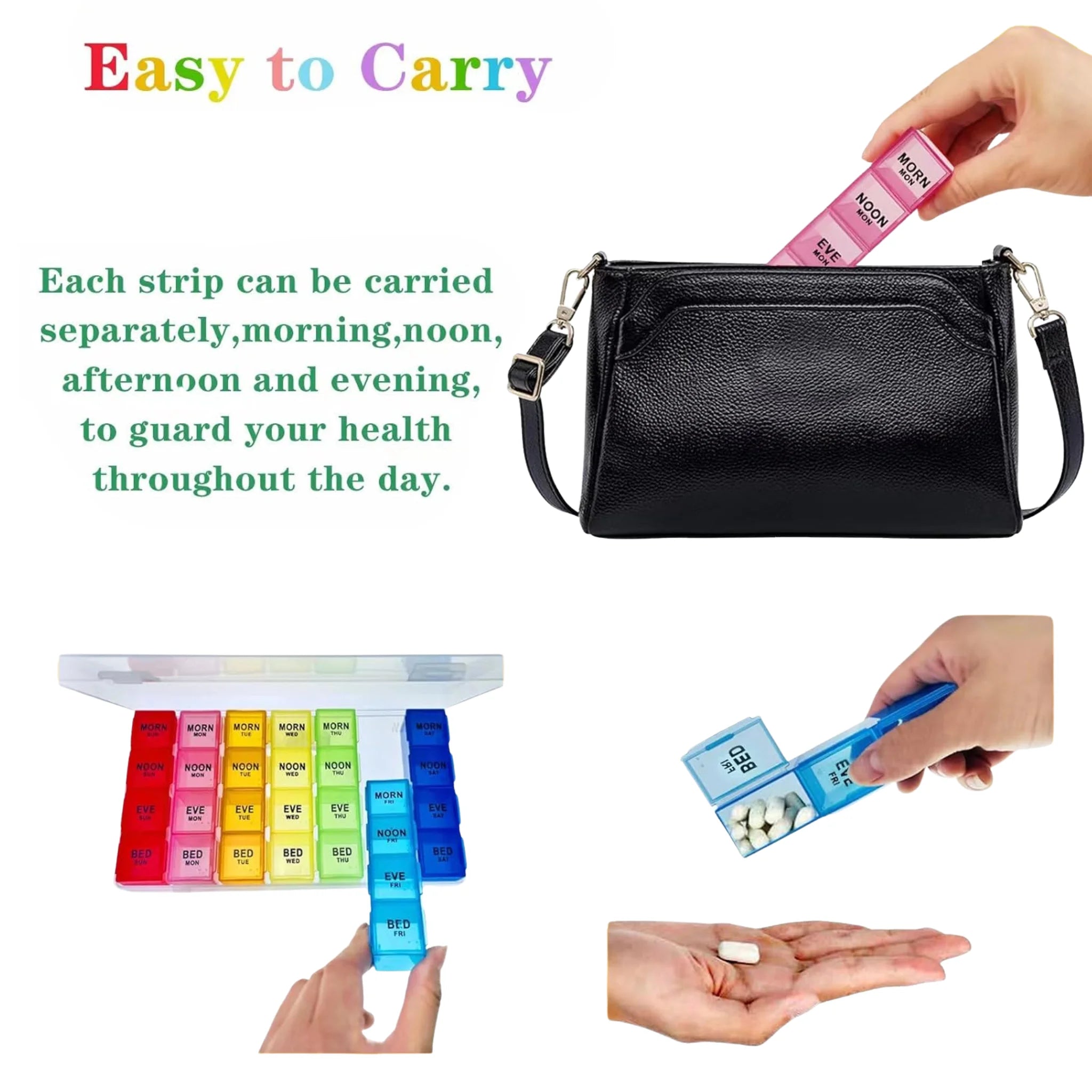 Extra Large Medication Organizer, 7 Day 4 Times a Day