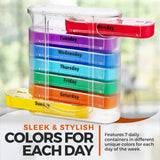 Portable weekly Stackable Pill Organiser