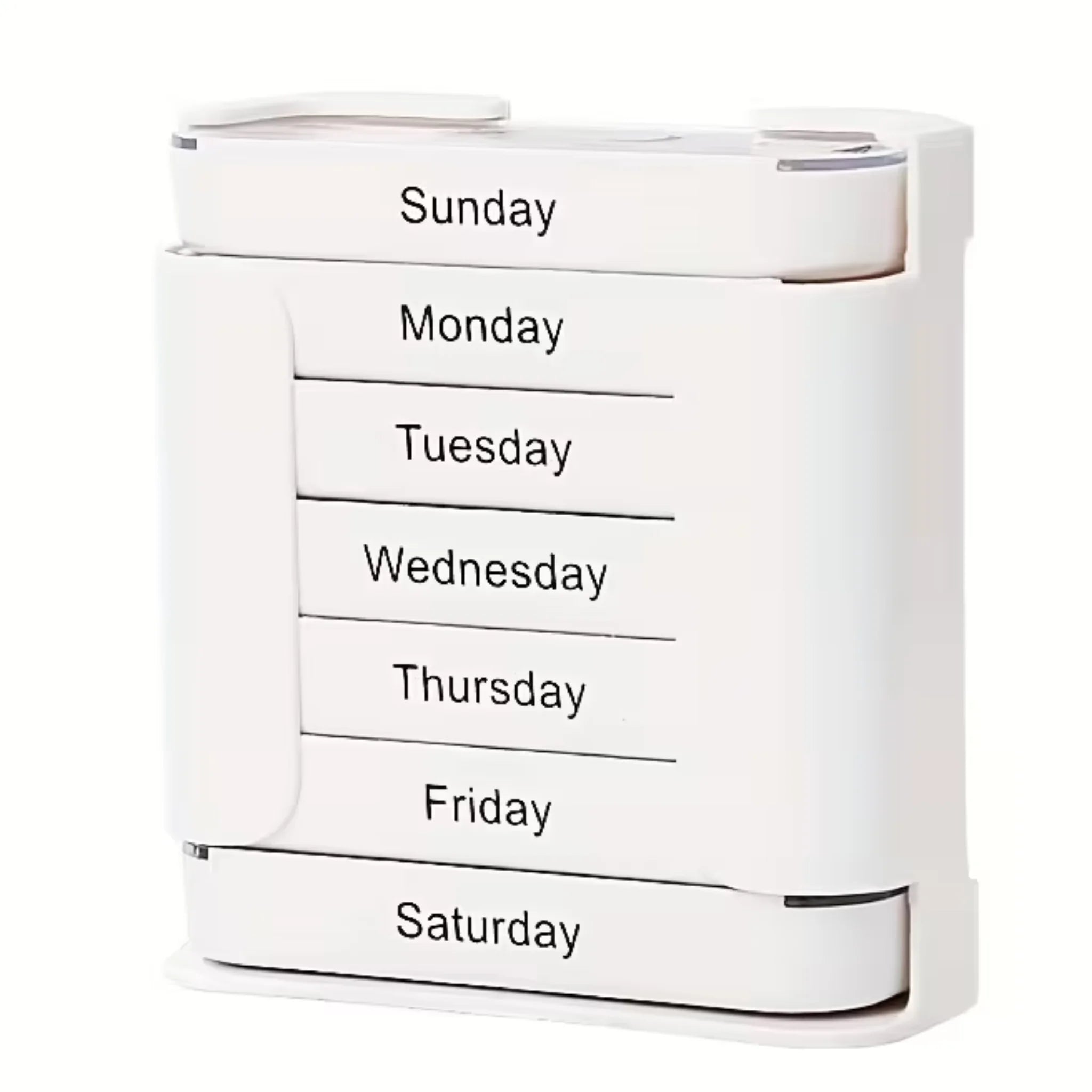 Portable weekly Stackable Pill Organiser